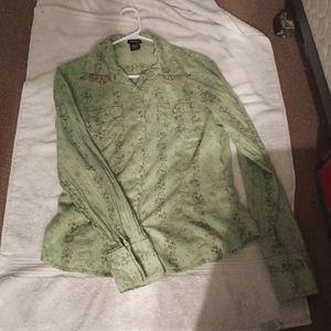 F.A.N.G. button down western shirt